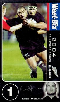 2004 Weet-Bix All Blacks Collector Series #1 Kees Meeuws Front